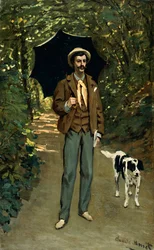 Mann mit einem Regenschirm, ca. 1868-69